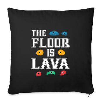 Climbing Gift Climbing Wall - Sofa pillowcase 17,3'' x 17,3'' (45 x 45 cm) - black - Front