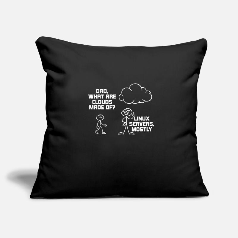Serveurs Linux Computer Cloud Housse de coussin décorative 45 x 45 cm