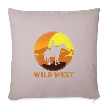 Wild West Cowboy - Sofakissenbezug 45 x 45 cm - helles Taupe - Vorne
