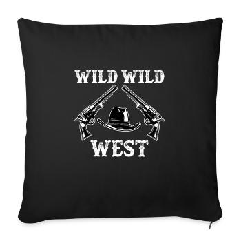 Wild Wild West - Sofa pillowcase 17,3'' x 17,3'' (45 x 45 cm) - black - Front