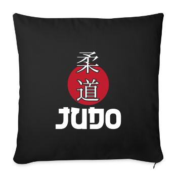 Judo - Sofakissenbezug 45 x 45 cm - Schwarz - Vorne