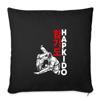 Hapkido - Sofakissenbezug 45 x 45 cm - Schwarz - Vorne