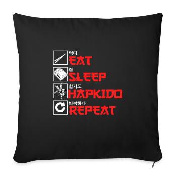 Hapkido Evolution - Sofakissenbezug 45 x 45 cm - Schwarz - Vorne