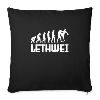 Lethwei Evolution - Sofakissenbezug 45 x 45 cm - Schwarz - Vorne