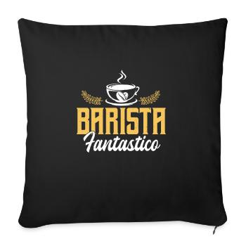 Barista - Sofa pillowcase 17,3'' x 17,3'' (45 x 45 cm) - black - Front