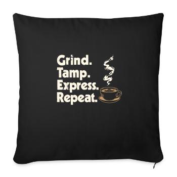 Barista - Sofa pillowcase 17,3'' x 17,3'' (45 x 45 cm) - black - Front