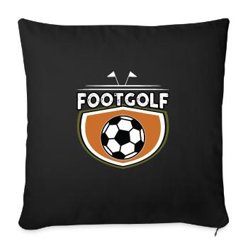Footgolf - Sofa pillowcase 17,3'' x 17,3'' (45 x 45 cm) - black - Front