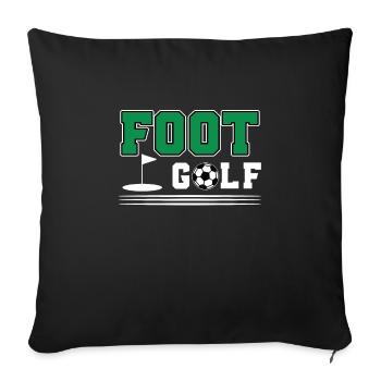 Footgolf Gift - Sofa pillowcase 17,3'' x 17,3'' (45 x 45 cm) - black - Front