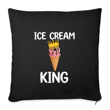 Ice King - Sofa pillowcase 17,3'' x 17,3'' (45 x 45 cm) - black - Front