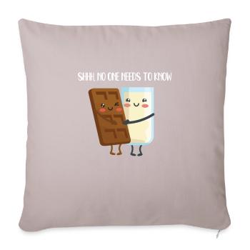 Chocolate Milk Secret - Sofa pillowcase 17,3'' x 17,3'' (45 x 45 cm) - light taupe - Front
