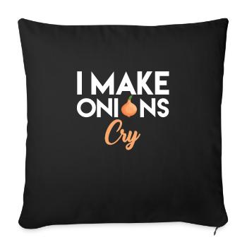 Onion - Sofa pillowcase 17,3'' x 17,3'' (45 x 45 cm) - black - Front
