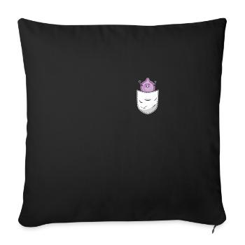 Onion Shirt Bag - Sofa pillowcase 17,3'' x 17,3'' (45 x 45 cm) - black - Front