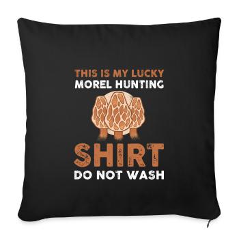 Morel Shirt - Sofa pillowcase 17,3'' x 17,3'' (45 x 45 cm) - black - Front