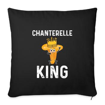 Chanterelle King - Sofa pillowcase 17,3'' x 17,3'' (45 x 45 cm) - black - Front