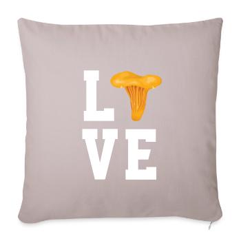 Dear chanterelle - Sofa pillowcase 17,3'' x 17,3'' (45 x 45 cm) - light taupe - Front
