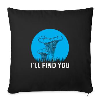 Chanterelle Gift - Sofa pillowcase 17,3'' x 17,3'' (45 x 45 cm) - black - Front