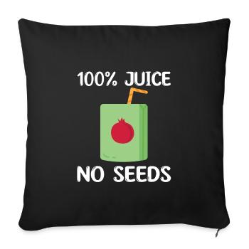 Pomegranate Juice - Sofa pillowcase 17,3'' x 17,3'' (45 x 45 cm) - black - Front