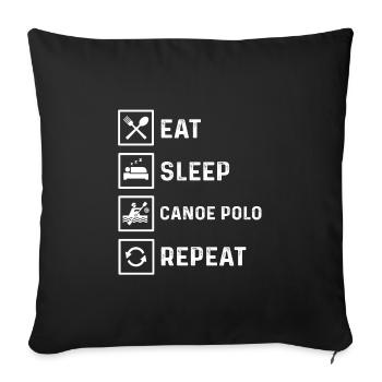 Cadeau Kanupolo - Housse de coussin décorative 45 x 45 cm - noir - Devant