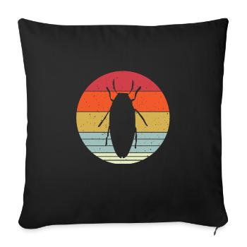 Magnificent beetles - Sofa pillowcase 17,3'' x 17,3'' (45 x 45 cm) - black - Front