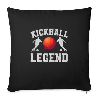 Légende du kickball - Housse de coussin décorative 45 x 45 cm - noir - Devant