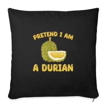 Durian - Sofa pillowcase 17,3'' x 17,3'' (45 x 45 cm) - black - Front