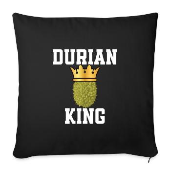 Durian King - Sofa pillowcase 17,3'' x 17,3'' (45 x 45 cm) - black - Front