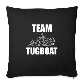 Tracteurs d’équipe - Housse de coussin décorative 45 x 45 cm - noir - Devant