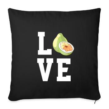 Pomelo - Sofa pillowcase 17,3'' x 17,3'' (45 x 45 cm) - black - Front