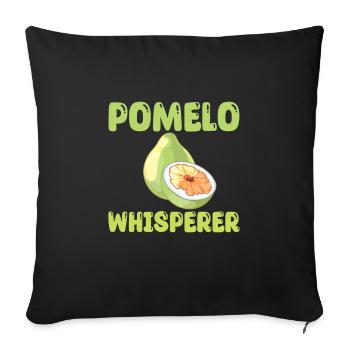 Pomelo Chuchoteur - Housse de coussin décorative 45 x 45 cm - noir - Devant