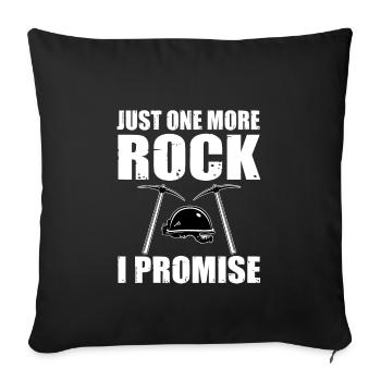 Funny Stone Collector T-shirt - Sofa pillowcase 17,3'' x 17,3'' (45 x 45 cm) - black - Front