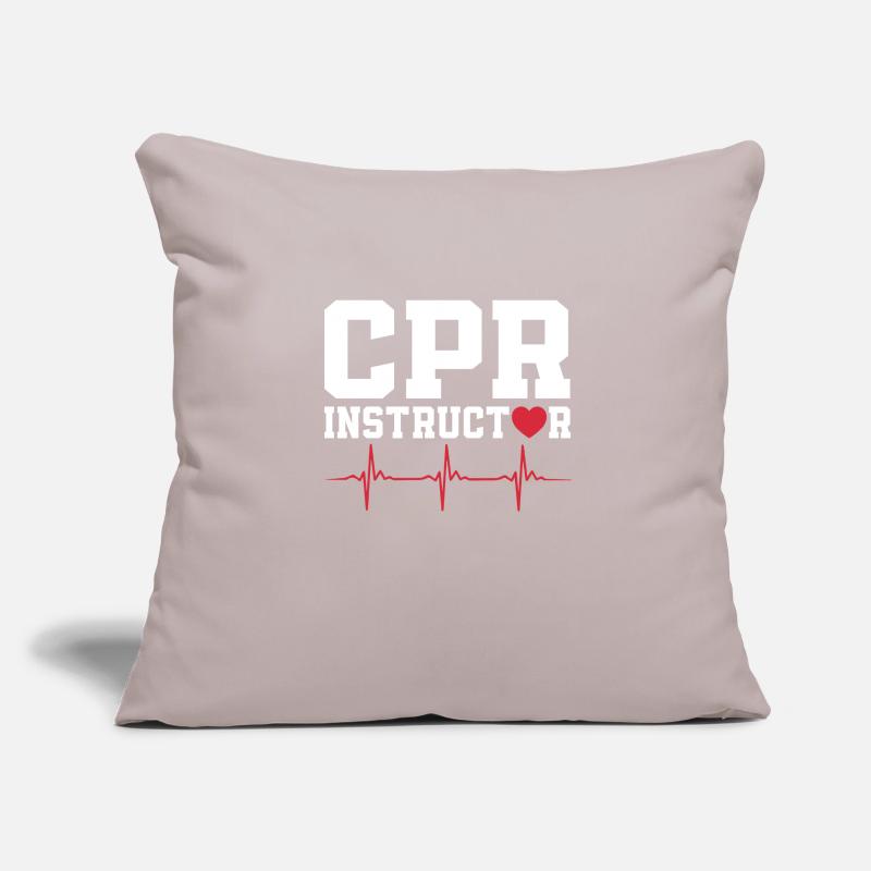 Instructeurs CPR Housse de coussin décorative 45 x 45 cm