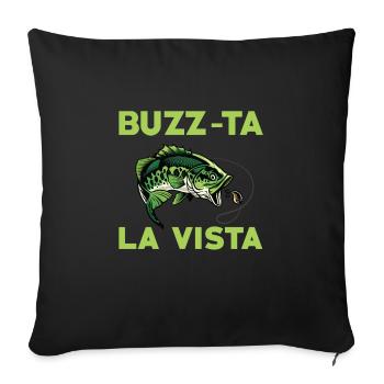 Buzz-ta La Vista Barschangeln - Sofakissenbezug 45 x 45 cm - Schwarz - Vorne