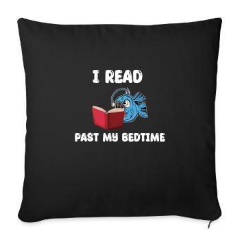Drôle de lotte lire des livres - Housse de coussin décorative 45 x 45 cm - noir - Devant