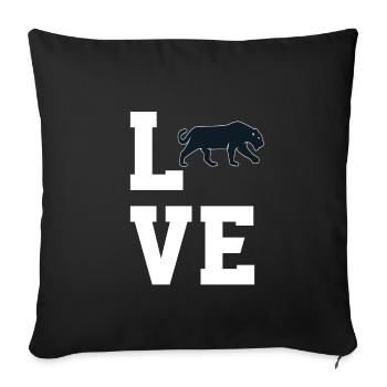 Dear Black Panther - Sofa pillowcase 17,3'' x 17,3'' (45 x 45 cm) - black - Front
