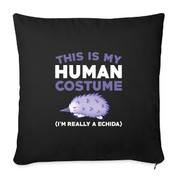 Baboon - Sofa pillowcase 17,3'' x 17,3'' (45 x 45 cm) - black - Front