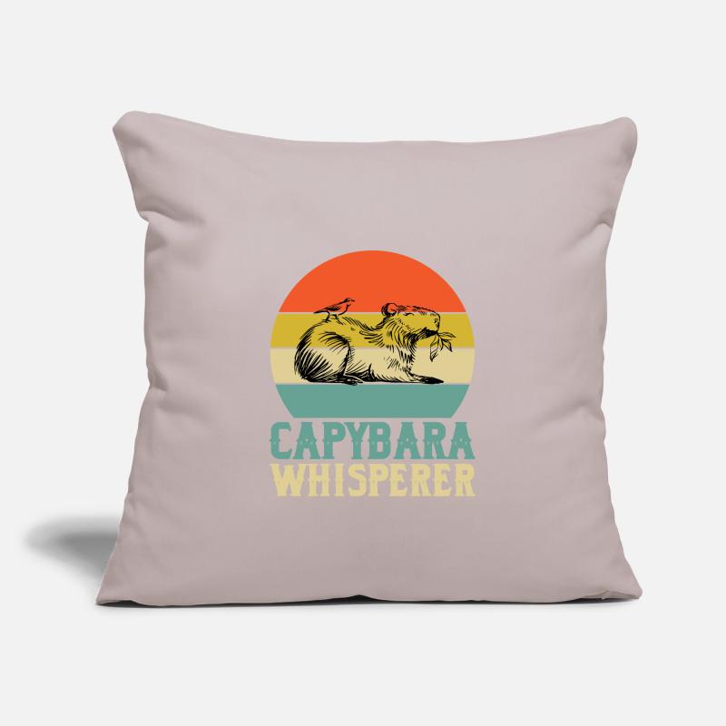 Capybara Flüsterer Sofakissenbezug 45 x 45 cm