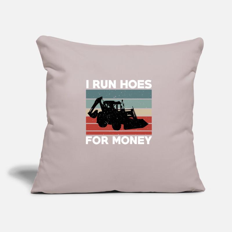 Funny Backhoe Loader Design Sofa pillowcase 17,3'' x 17,3'' (45 x 45 cm)