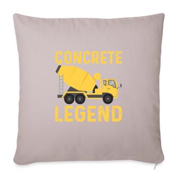 Truck Mixer Legend - Sofa pillowcase 17,3'' x 17,3'' (45 x 45 cm) - light taupe - Front