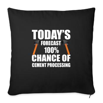 Rétro Wing Foiler - Housse de coussin décorative 45 x 45 cm - noir - Devant