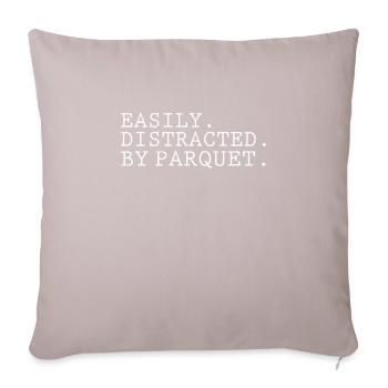Funny Parquet Lovers Design - Sofa pillowcase 17,3'' x 17,3'' (45 x 45 cm) - light taupe - Front