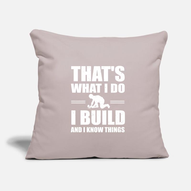 Funny construction worker motif Sofa pillowcase 17,3'' x 17,3'' (45 x 45 cm)