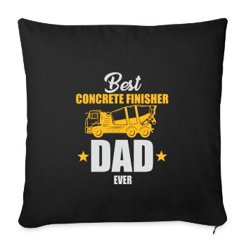 Best Concrete Paver Dad Ever - Sofa pillowcase 17,3'' x 17,3'' (45 x 45 cm) - black - Front