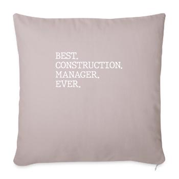 Best Construction Manager Ever - Sofa pillowcase 17,3'' x 17,3'' (45 x 45 cm) - light taupe - Front