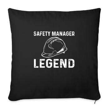 Security Manager Legend - Sofa pillowcase 17,3'' x 17,3'' (45 x 45 cm) - black - Front
