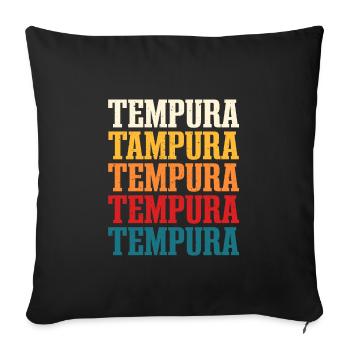 Tempura - Sofa pillowcase 17,3'' x 17,3'' (45 x 45 cm) - black - Front