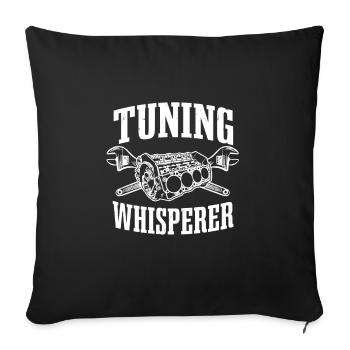 Tuning Whisperer - Housse de coussin décorative 45 x 45 cm - noir - Devant