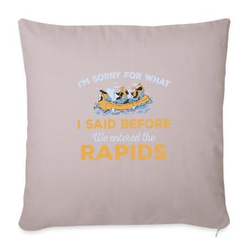 Rafting - Sofa pillowcase 17,3'' x 17,3'' (45 x 45 cm) - light taupe - Front
