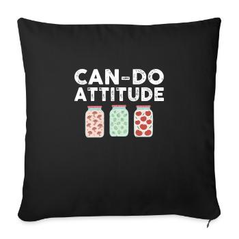 Funny Canning Gift - Sofa pillowcase 17,3'' x 17,3'' (45 x 45 cm) - black - Front