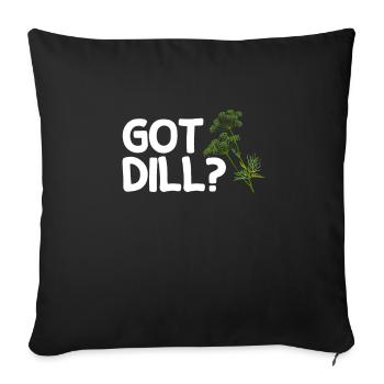 Got Dill Shirt - Sofakissenbezug 45 x 45 cm - Schwarz - Vorne