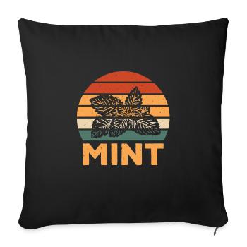 Conception Retro Mint - Housse de coussin décorative 45 x 45 cm - noir - Devant